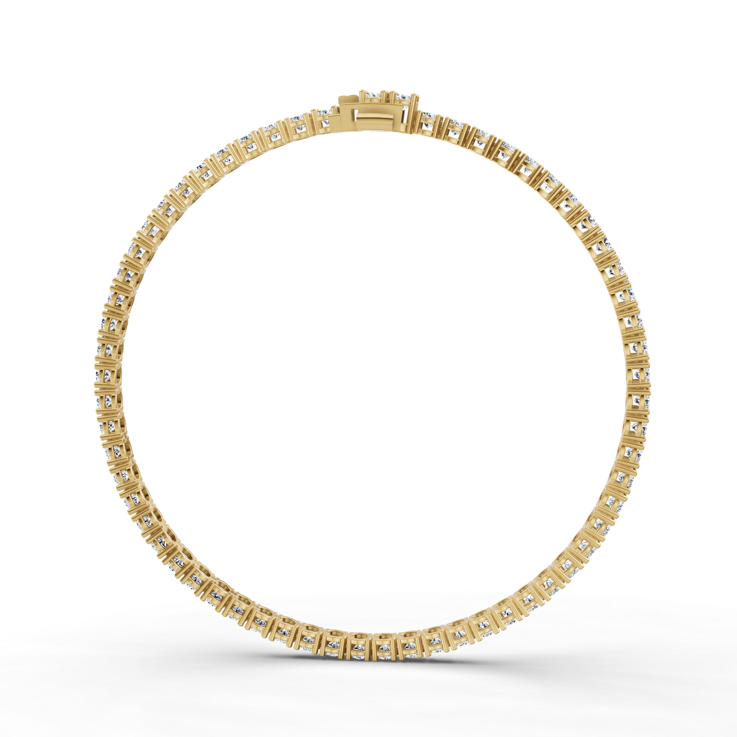 14K Gold Lab Diamonds 8 Carats Tennis Bracelet