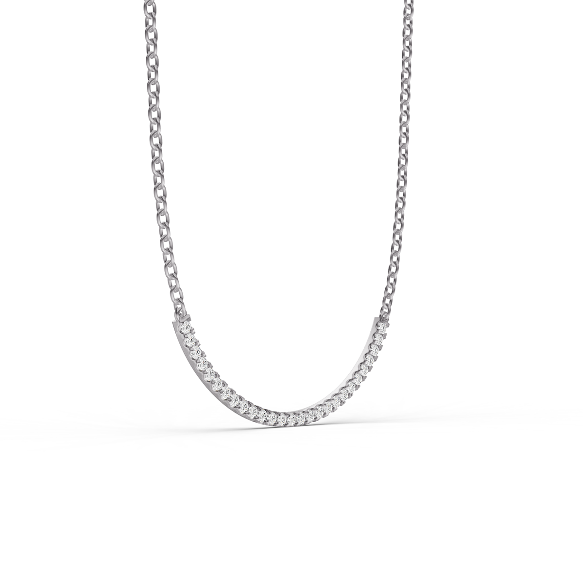 14K Gold 0.75 ct Round Lab Grown Diamond Smiley Pendant