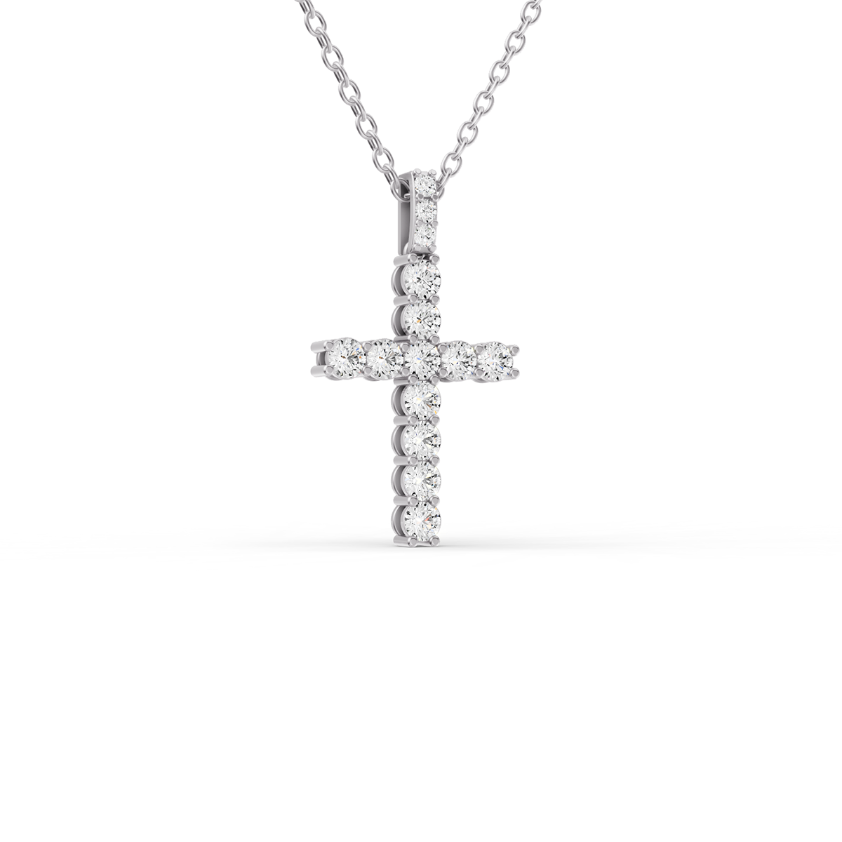14K Gold 3.5 ct Cross Pendant Necklace of Sereia