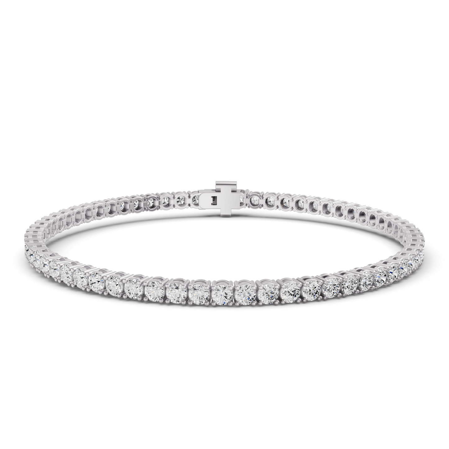 14K Gold Lab Diamonds 1 Carat Tennis Bracelet