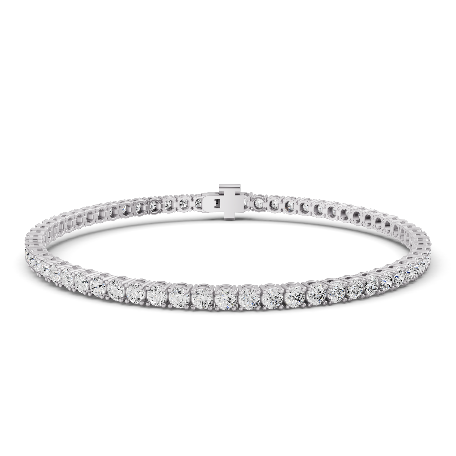14K Gold Lab Diamonds 4 Carats Tennis Bracelet