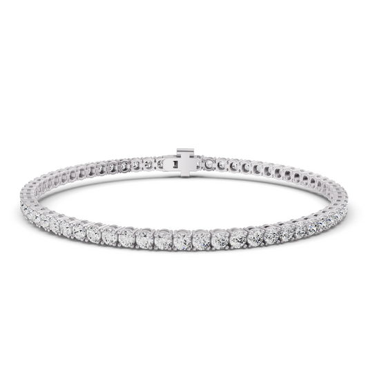 14K Gold Lab Diamonds 4 Carats Tennis Bracelet