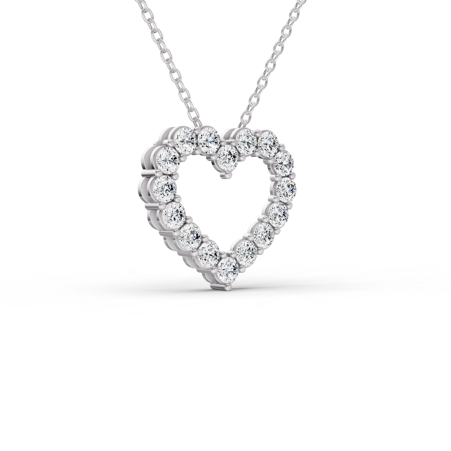 14K Gold 0.5 ct with Lab Diamonds Sereia's Heart Pendant