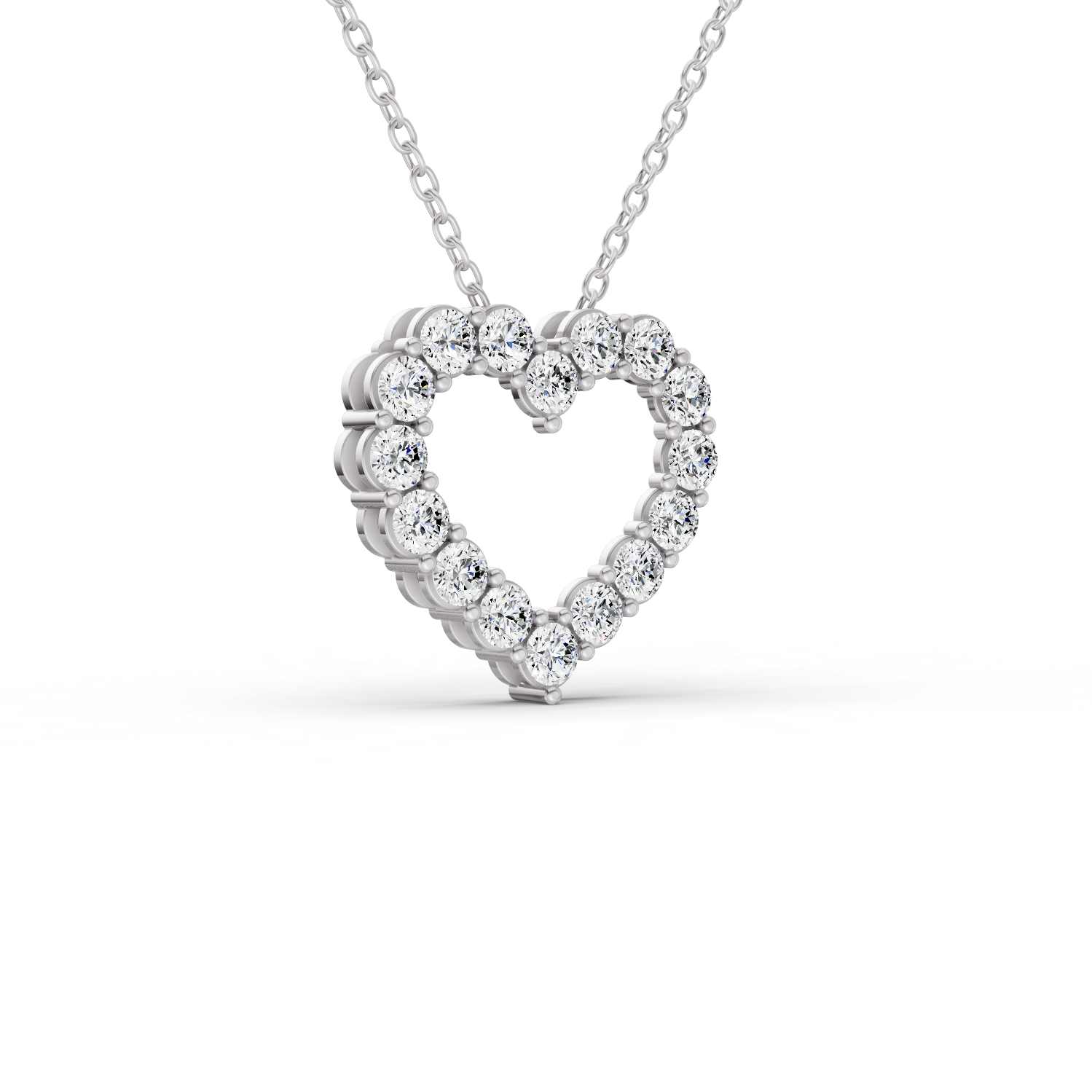 14K Gold 0.5 ct with Lab Diamonds Sereia's Heart Pendant