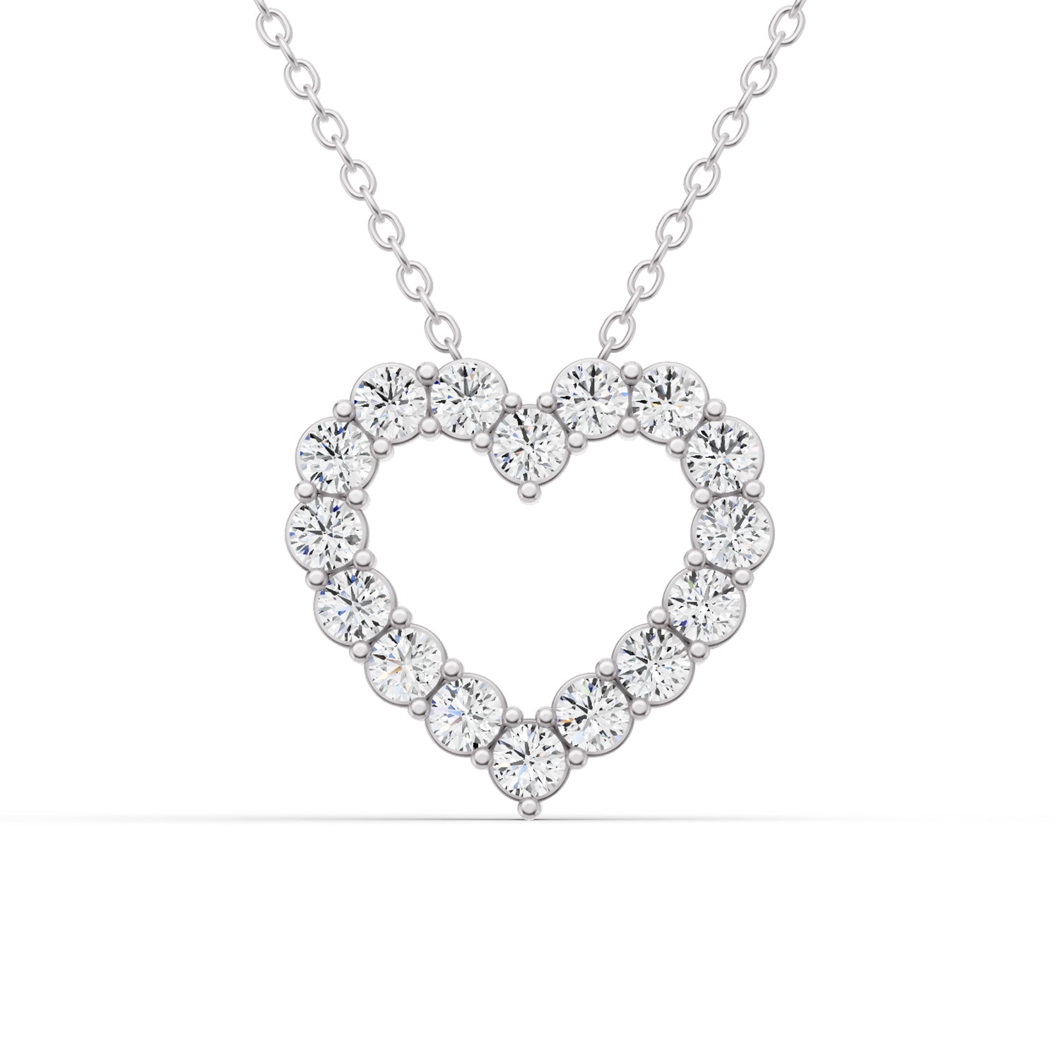 14K Gold 0.25 ct with Lab Diamonds Sereia's Heart Pendant